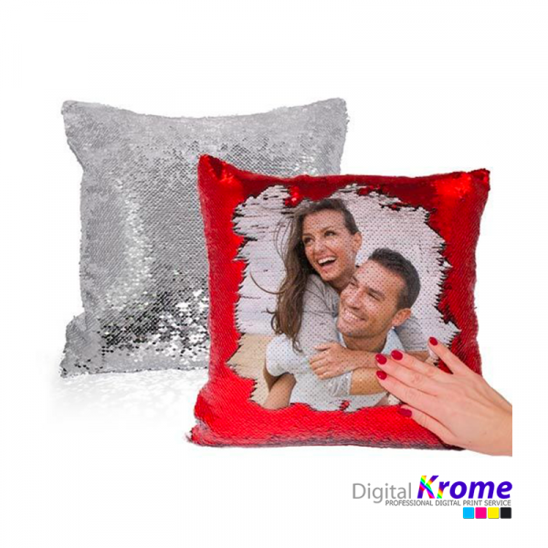 Cuscino con paillettes quadrato personalizzato Digital Krome