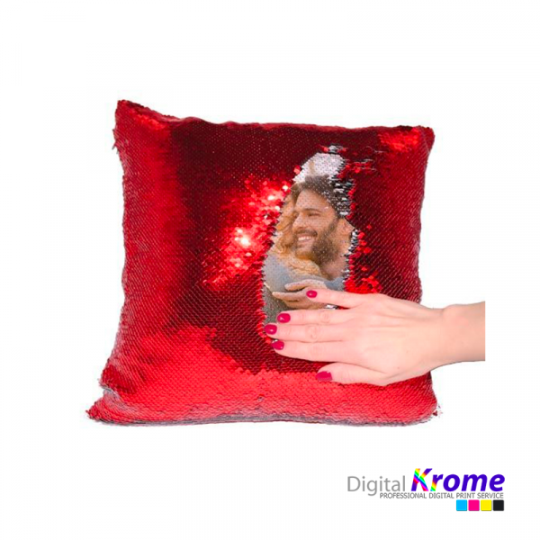 Cuscino con paillettes quadrato personalizzato Digital Krome