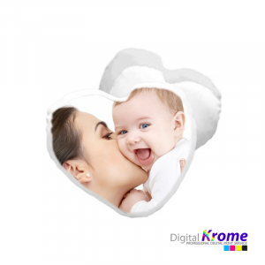 Mini cuscino a cuore bicolore personalizzato Digital Krome