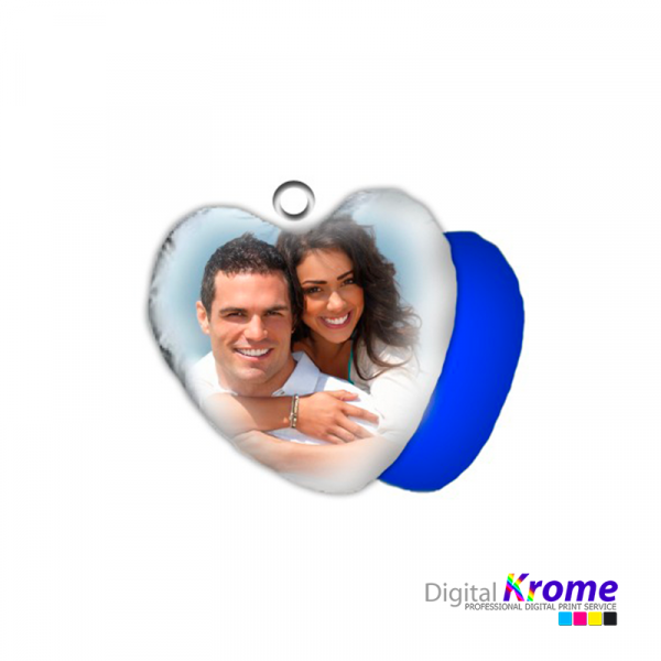 Mini cuscino a cuore bicolore personalizzato Digital Krome