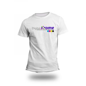 T-shirt bianca per bambino personalizzata solo fronte Digital Krome