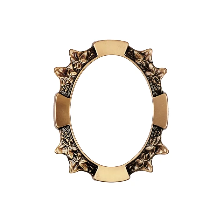 Fotoceramica per defunti ovale con Foto personalizzata e Cornice in Bronzo Digital Krome