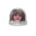 Palla di neve con stelle personalizzata con fotografia