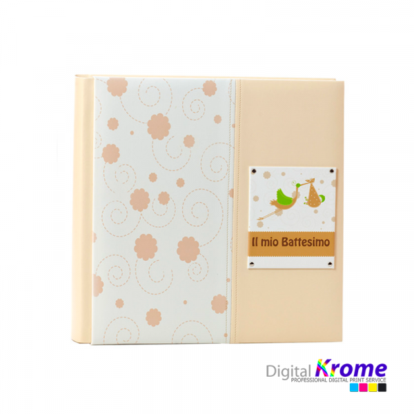 Album Battesimo 100 pagine 33×33 – Modello KA490 Digital Krome