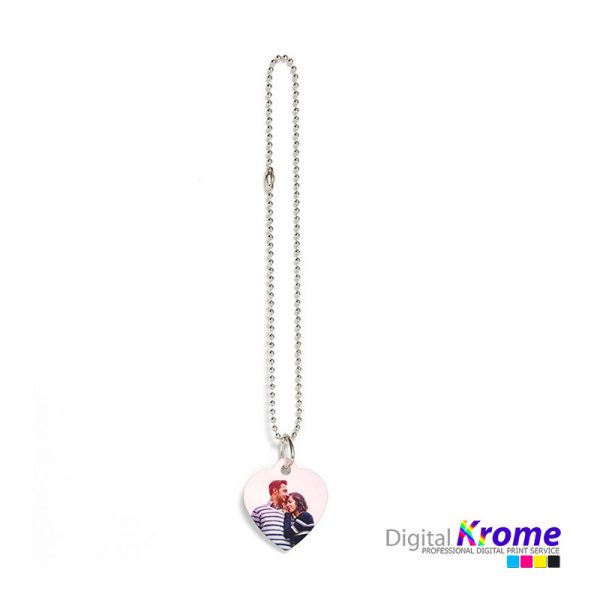 Collana con ciondolo, Foto Personalizzata – Stampa fronte e retro Digital Krome