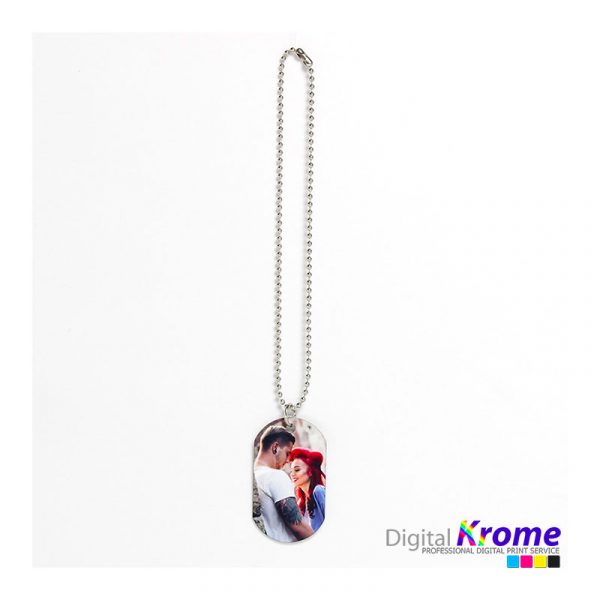 Collana con ciondolo, Foto Personalizzata – Stampa fronte e retro Digital Krome