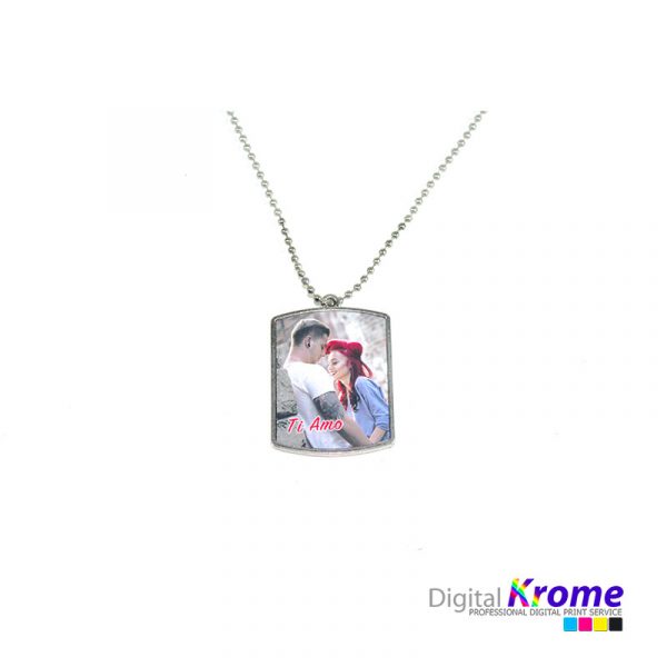 Collana con ciondolo, Foto Personalizzata – Stampa fronte e retro Digital Krome