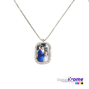 Collana con Ciondolo Swarovski con Foto Personalizzata