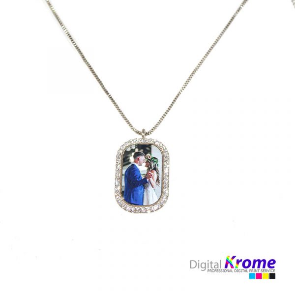 Collana con Ciondolo Swarovski con foto personalizzata Digital Krome