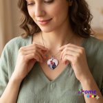 Collana con Ciondolo, Foto Personalizzata – Stampa Fronte e Retro Digital Krome