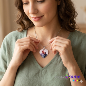 Collana con Ciondolo, Foto Personalizzata – Stampa Fronte e Retro Digital Krome