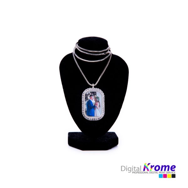 Collana con Ciondolo Swarovski con foto personalizzata Digital Krome