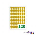 Etichette Personalizzate oro e argento 22×15 mm Digital Krome
