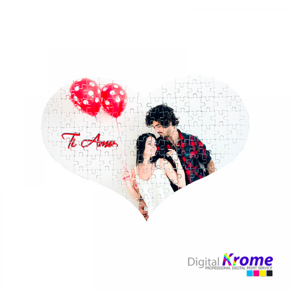 Foto puzzle a forma di cuore personalizzato Digital Krome