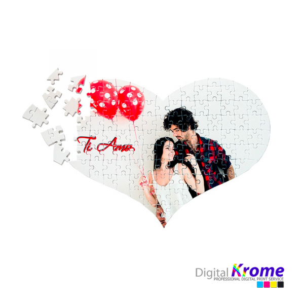 Foto puzzle a forma di cuore personalizzato Digital Krome