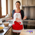 Grembiule da cucina con Foto Personalizzata | Cotone, Colore Blue e Rosso Digital Krome