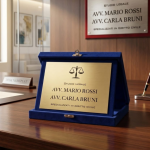 Targa per Premiazioni Personalizzata | Targa Premio con Astuccio in Velluto Digital Krome