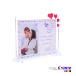 Cartolina in Plexiglass con Foto e Frase Personalizzata Digital Krome