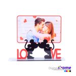 Cornice in plexiglass con foto di coppia | Tema “Topolino in Love” Digital Krome