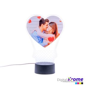 Lampada Led "Mongolfiera" con foto personalizzata