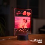 Lampada Led “I love you” con foto personalizzata Digital Krome