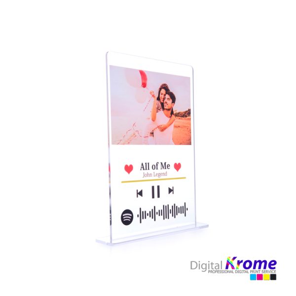 Targa Musicale Spotify in Plexiglass Digital Krome