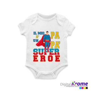 Body Neonato Festa del Papà con Frase Personalizzata Digital Krome Body Neonato Festa del Papà con Frase Personalizzata Digital Krome