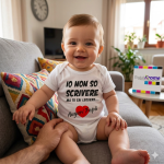 Body Neonato Festa del Papà con Frase Personalizzata Digital Krome