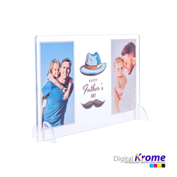 Cartolina in Plexiglass Festa del Papà con Foto Personalizzata Digital Krome