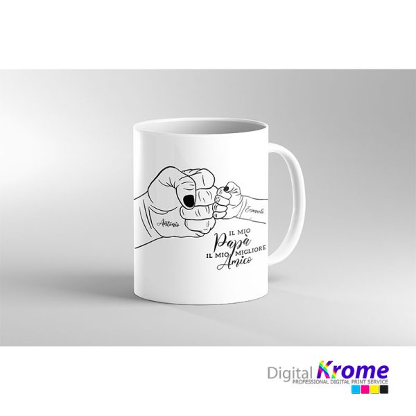 Tazza bianca personalizzata | Festa del Papà Digital Krome