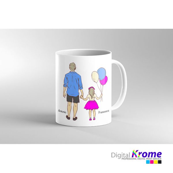 Tazza bianca personalizzata | Festa del Papà Digital Krome