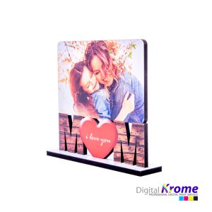 Cartolina in Plexiglass Festa della Mamma con Foto Personalizzata “I Love You Mom” Digital Krome