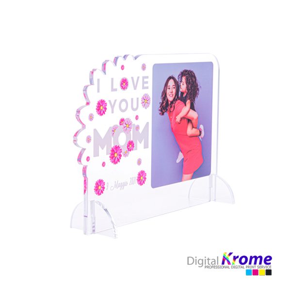 Cartolina in Plexiglass Festa della Mamma con Foto Personalizzata “I Love You Mom” Digital Krome