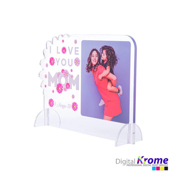 Cartolina in Plexiglass Festa della Mamma con Foto Personalizzata “I Love You Mom” Digital Krome