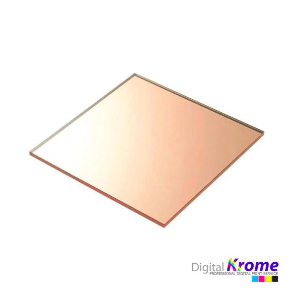Pannello Neutro in Plexiglass Specchiato Colore Oro Rosa da 3 mm Digital Krome