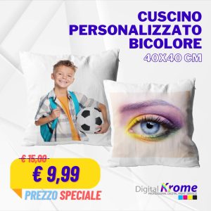 Cuscino Personalizzato Bicolore | 40×40 cm – Prezzo Speciale Digital Krome
