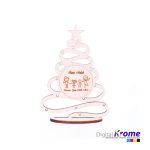 Alberello “Buon Natale” in legno con Incisione Personalizzata | Regalo per la Famiglia Digital Krome
