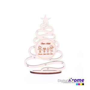 Alberello “Buon Natale” in legno con Incisione Personalizzata | Regalo per la Famiglia Digital Krome Alberello “Buon Natale” in legno con Incisione Personalizzata | Regalo per la Famiglia Digital Krome
