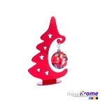 Alberello di Natale in Plexiglass Rosso con Foto Personalizzata | Regalo di Natale Digital Krome