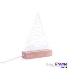 Lampada Alberello di Natale in Plexiglass Personalizzata | Regalo per la Famiglia Digital Krome