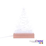 Lampada Alberello di Natale in Plexiglass Personalizzata | Regalo per la Famiglia Digital Krome