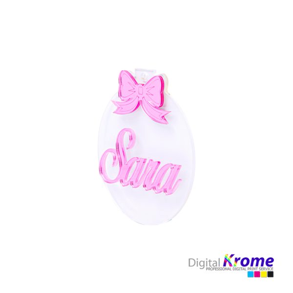 Pallina di Natale in Plexiglass con Nome Personalizzato Digital Krome