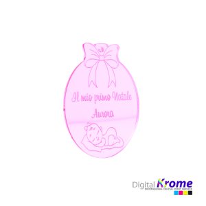 Pallina di Natale in Plexiglass con Nome Personalizzato Digital Krome