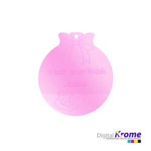 Pallina di Natale in Plexiglass | Regalo di Nascita Digital Krome