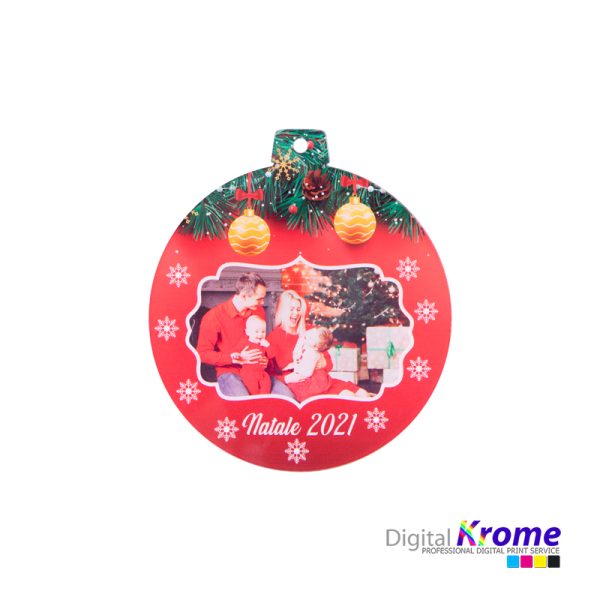 Pallina di Natale con Foto Personalizzata in Plexiglass | Idea Regalo Natale Digital Krome