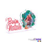 Stand “Buon Natale” con Foto Personalizzata in Plexiglass | 17×30 cm Digital Krome