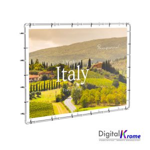 Stampa Striscioni Pubblicitari, Banner in PVC con Occhielli e Rinforzo Perimetrale Digital Krome Stampa Striscioni Pubblicitari, Banner in PVC con Occhielli e Rinforzo Perimetrale Digital Krome