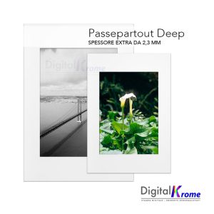 Passepartout Deep su misura | spessore di 2,3 mm Digital Krome Passepartout Deep su misura | spessore di 2,3 mm Digital Krome