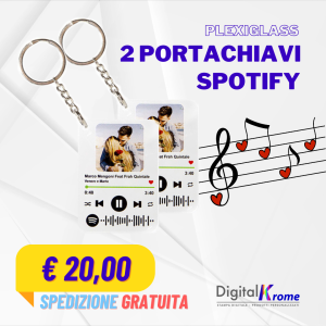 Super Pack | Portachiavi Spotify x2 – Spedizione Gratis Digital Krome