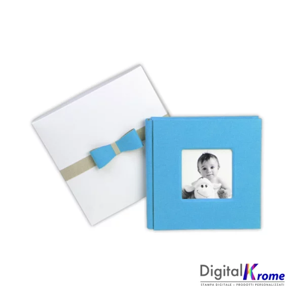 Fotolibro Professionale con Copertina Personalizzata, Modello “Born” 20×20 cm – Scatola Inclusa Digital Krome